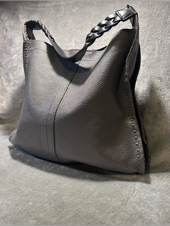 Lucky Brand Francoise Pebbled Leather Woven Strap Shoulder Bag - Picture 1 of 12